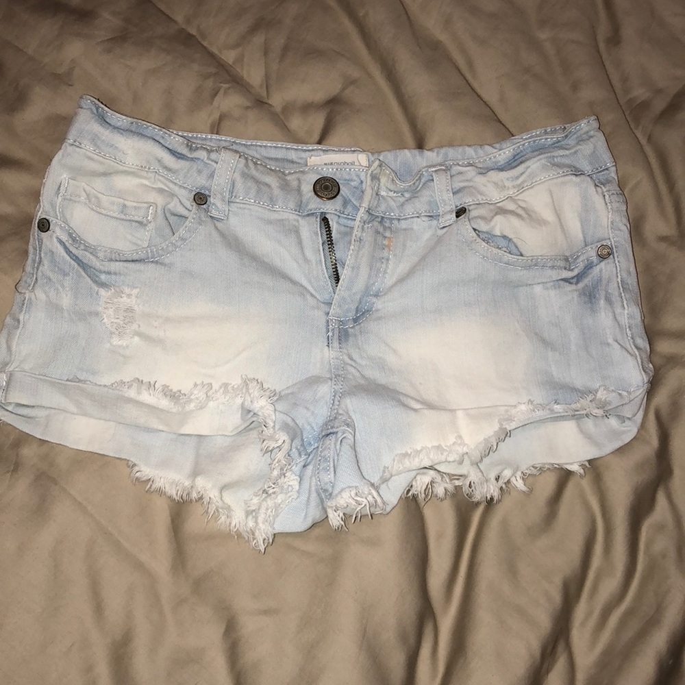 Light Blue Denim Summer Shorts